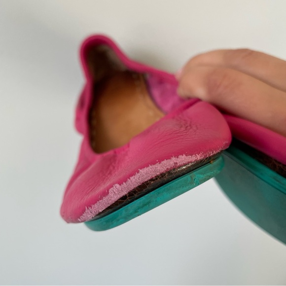Tieks by Gavrieli Women's Fuchsia Leather Ballet Flats Size 8 - Picture 9 of 13